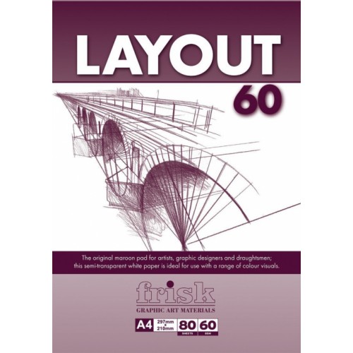 Frisk A3 Maroon Layout Pad 60gsm 80s