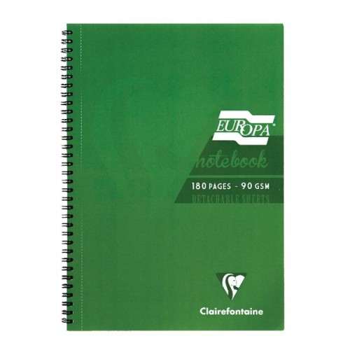 Europa Green A5 Notebook 180 Pages 5810Z