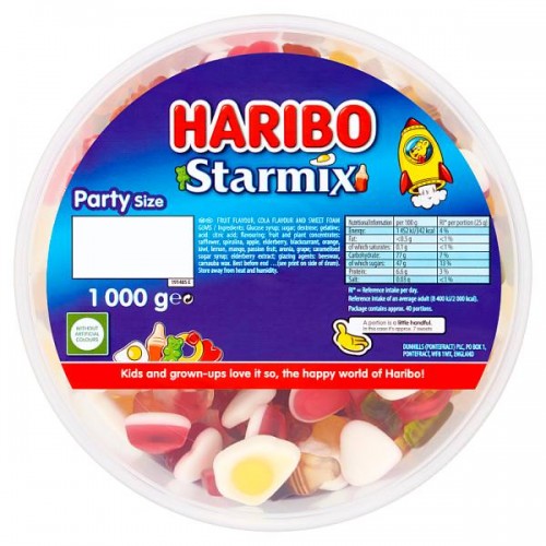 HARIBO Starmix 1kg Drum