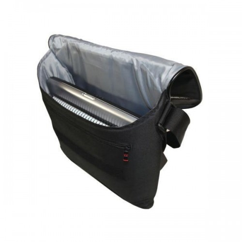 Monolith Stylish Nylon Messenger Bag Black And Grey 2386