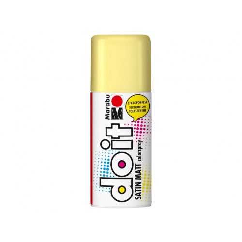 Marabu Do-It Colour Spraypaint Pastel Yellow Satin Matt 150ml (022)