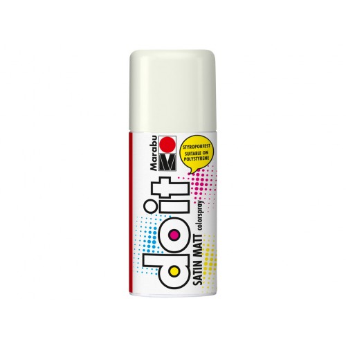Marabu Do-It Colour Spraypaint White Satin Matt 150ml (070)