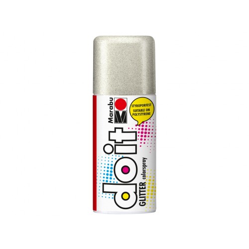 Marabu Do-It Colour Spraypaint Silver Glitter 150ml (582)