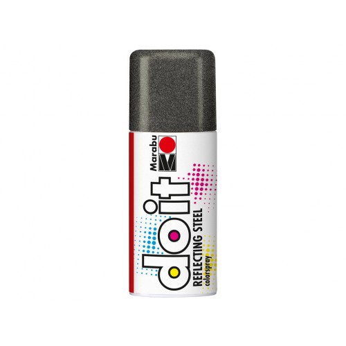 Marabu Do-It Colour Spraypaint Black Reflecting Steel 150ml (575)