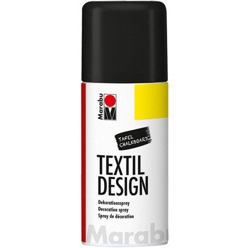 Marabu Textil Design Fabric Spraypaint Chalkboard Black 150ml - Acrylic - Based