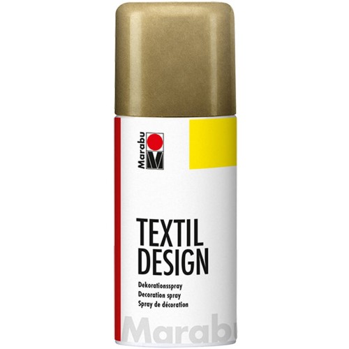 Marabu Textil Design Fabric Spraypaint Metallic Gold 150ml - Acrylic - Based