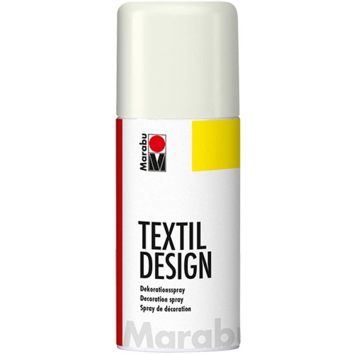 Marabu Textil Design Fabric Spraypaint White 150ml - Acrylic - Based