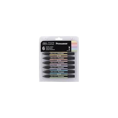 W&N Promarkers 6 Pastel Tones Set of 6 PMCSPAS (28386)