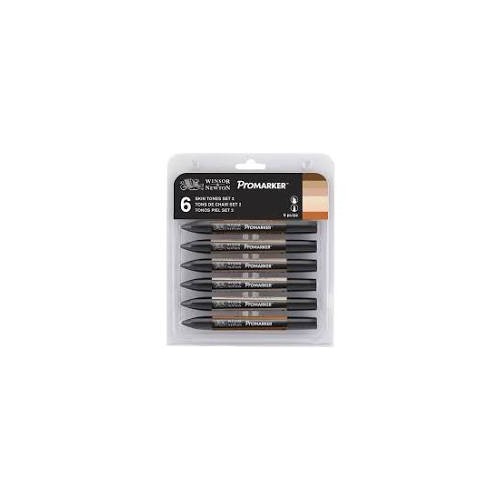 W&N Promarker 6 Skin Tones Set of 6 PMCSSKI (28387)