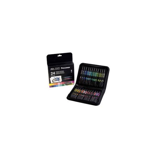 W&N ProMarker 24 Colour In Wallet Student Set (28368)