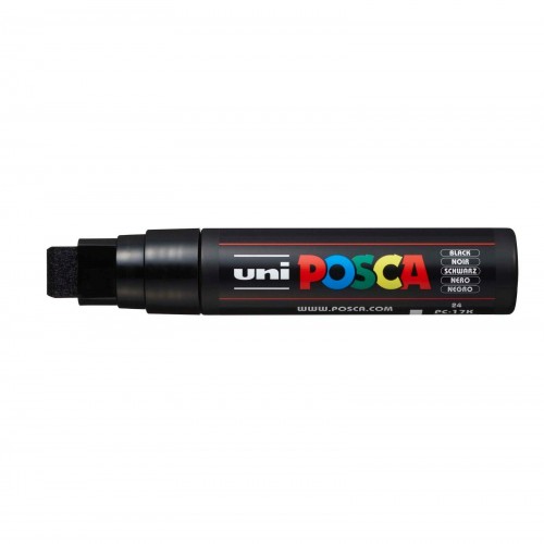Posca Marker PC-17K 15mm (MP992567) Black 15.0mm Flat Tip pk5