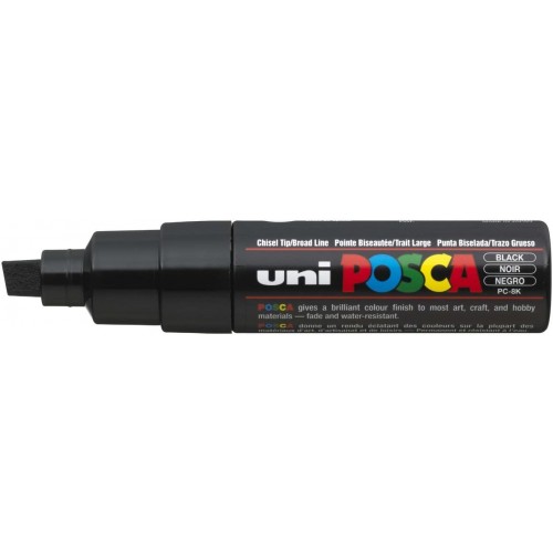 Posca Marker PC-8K (MP311658) Black 8.0mm Chisel Tip Single
