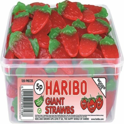 Haribo Giant Strawbs Drum 9547