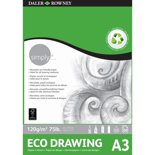 Daler Simply Eco Drawing Pad A4 (435933400) 120gsm 50 sheets