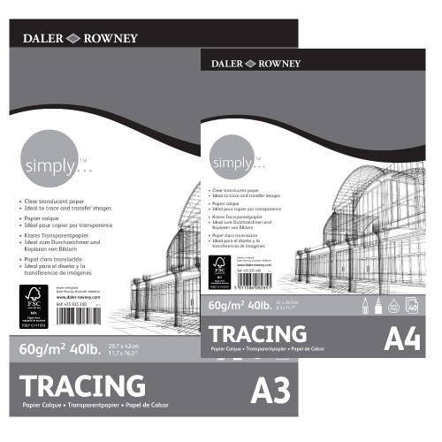 Daler Simply Tracing Pad A3 (435935300) 60gsm 40 sheets