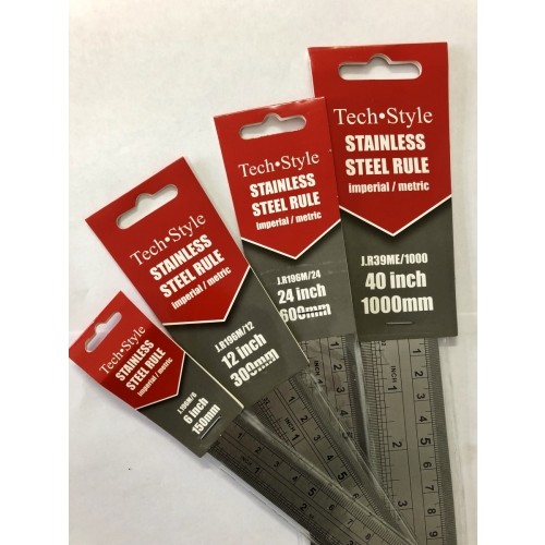 Tech-Style Ruler 24" Stainless Steel J.R196M/24