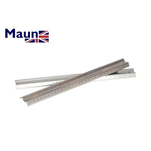 Tech-Style Ruler Maun Steady Safety Rule12" Stainless Steel M.1773/012