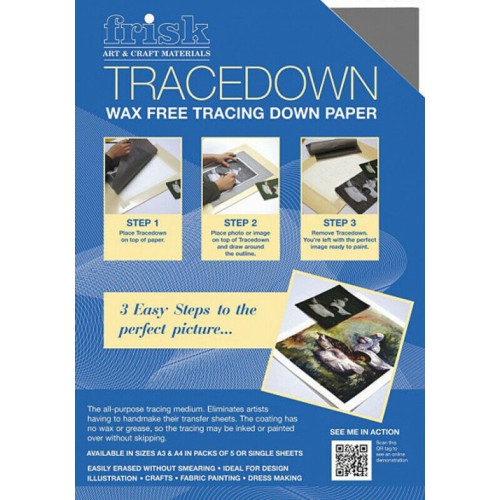 Frisk Tracedown A3 Graphite pack of 5 sheets