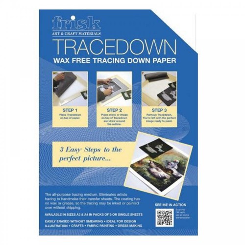 Frisk Tracedown A3 White pack of 5 sheets