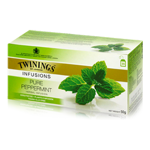 Twinings Pure Peppermint Herbal Infusion Tea Bags (Pk 20) F09612
