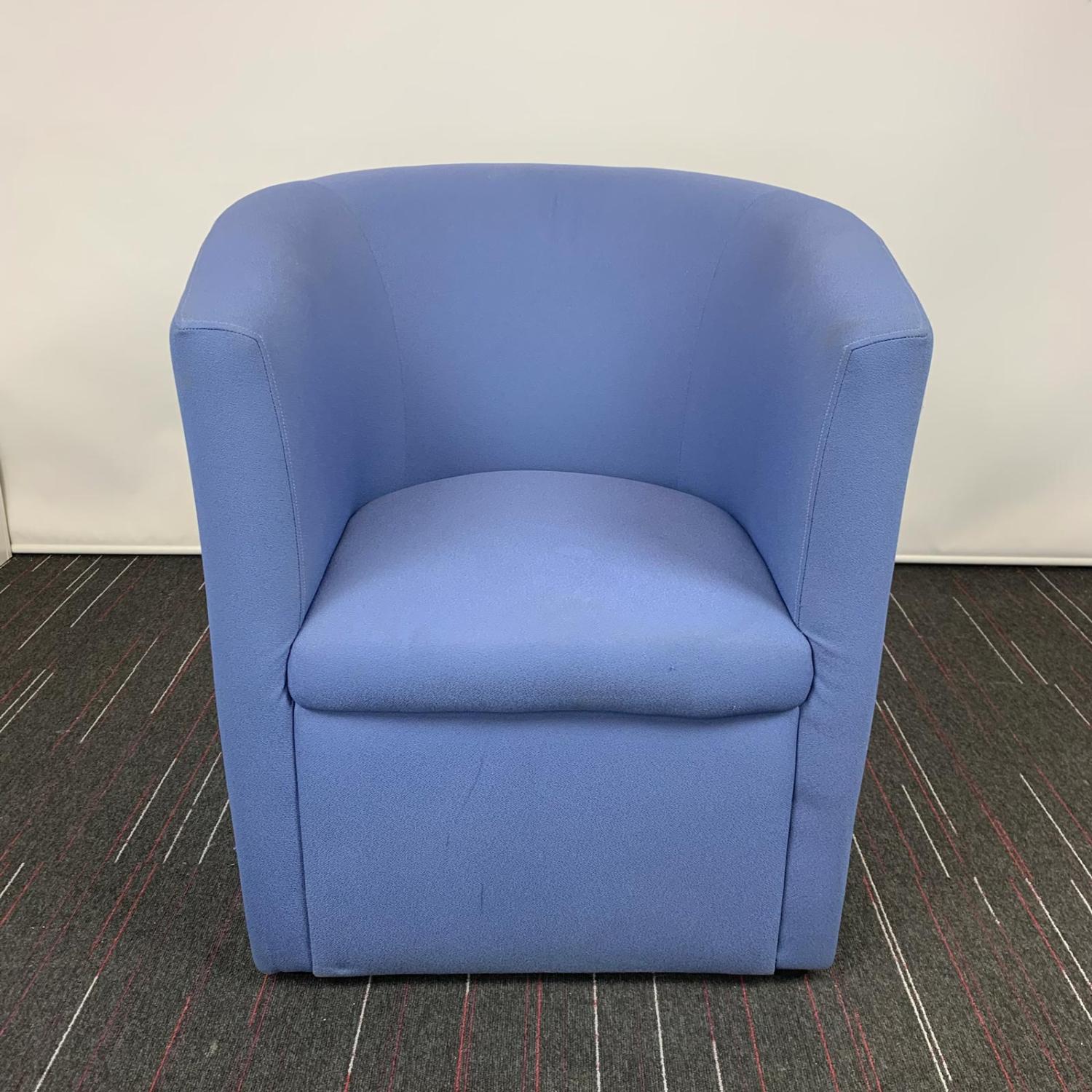 Second Hand Lavender Blue Reception Tub Chair
