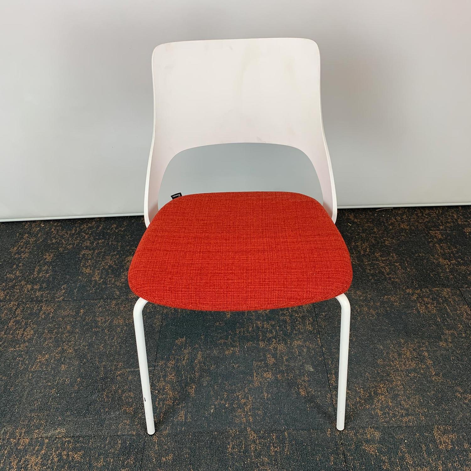Second Hand Kinnarps Embrace Red and White Meeting Chair