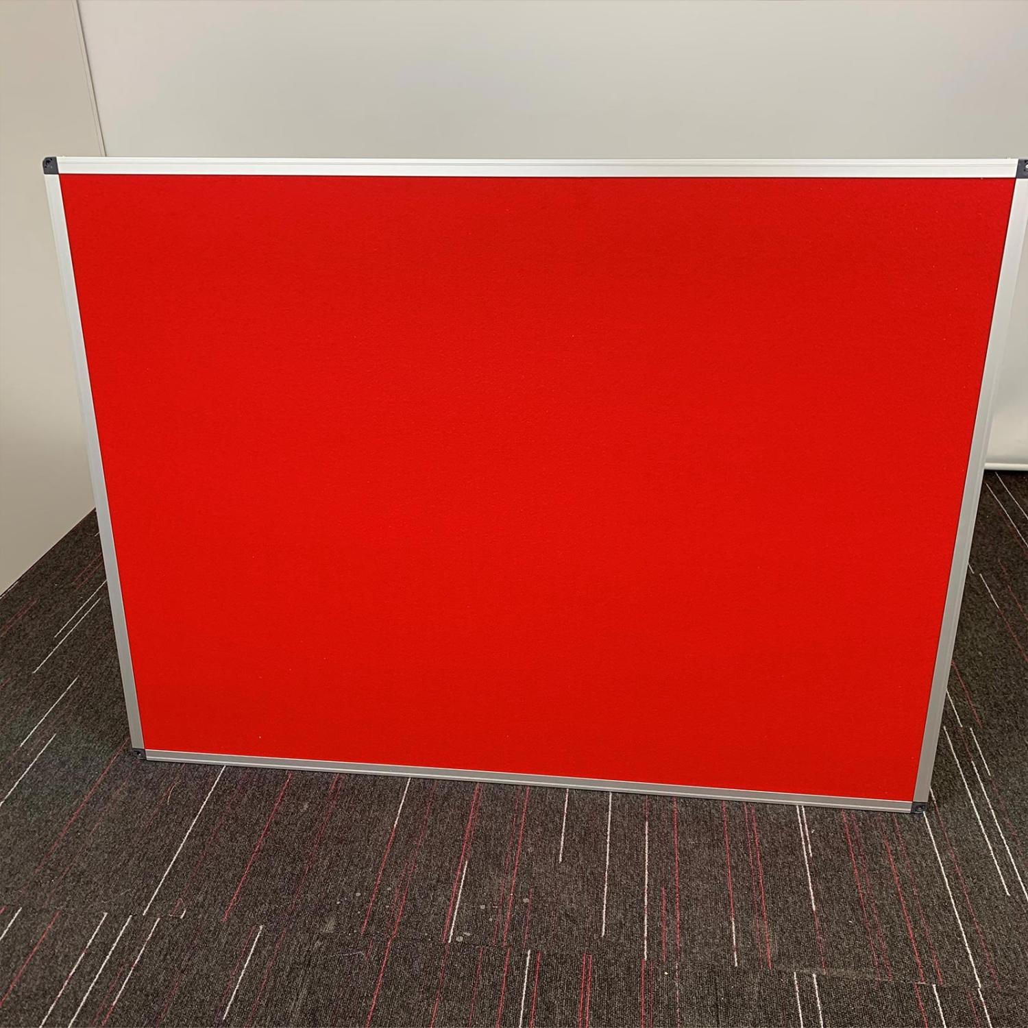 Second Hand Red Aluminum Frame Noticeboard 900x1200mm