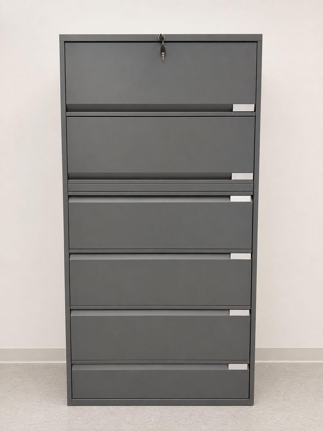 Second Hand Bisley Storage Multi Drawer Cabinet Grey