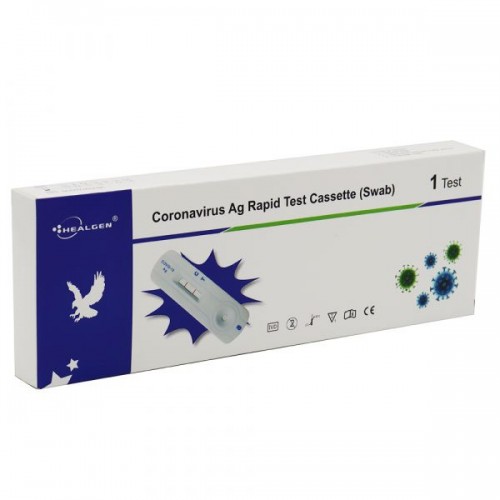 Healgen Covid-19 Antigen Rapid Test (Single LFT Kits). 98.9% Accurate - 15 Minute Results