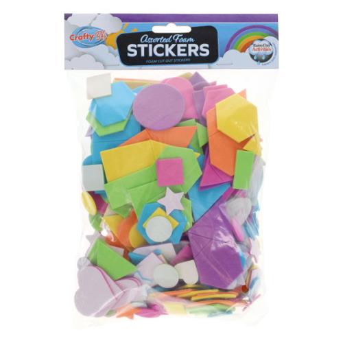 Crafty Bitz Bag Assorted Foam Shapes Self adhesive stickers