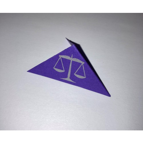 Legal Corners Printed With Scales - Purple / Silver (pk100)  LEGCORDP