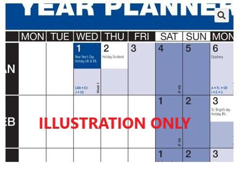 Year Planner Close Up