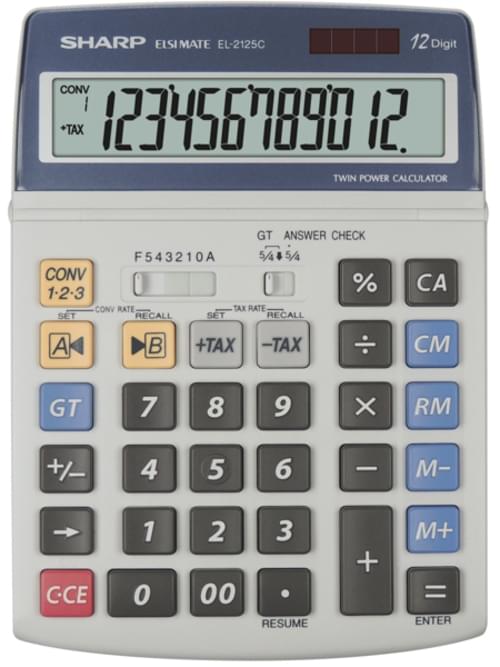 Sharp EL2125C Desktop Calculator 12 digits