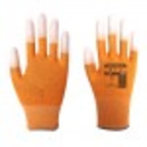 Antistatic PU Fingertip Glove (Orange Regular XXL)