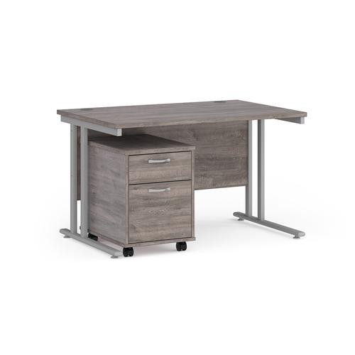 Most Popular - Straight Desk With 2 or 3 Drawer Pedestal Deal-Pick Your Colour & Size