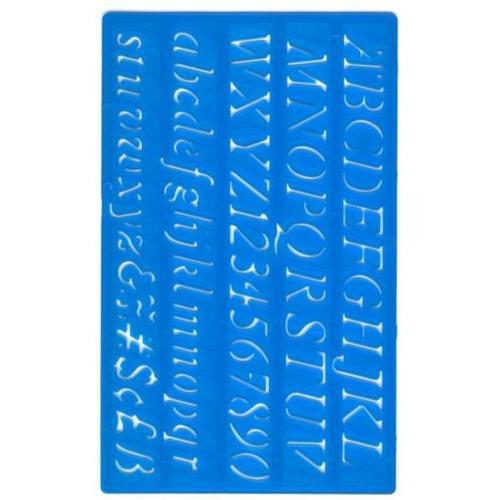 Italic Lettering Stencil ''upper & Lower Case'' 20mm