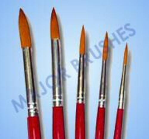 Red Synthetic Round sable Brushes Size 000 (10pk)