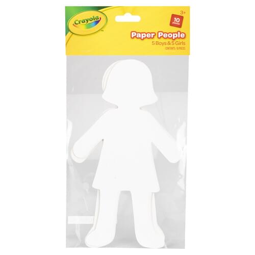 Crayola Craft-Paper People Boys & Girls 10 pces