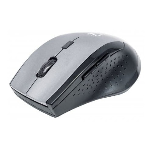 CURVE WIRELESS MOUSE, USB, FIVE BUTTON 1600DPI BLACK/GREY