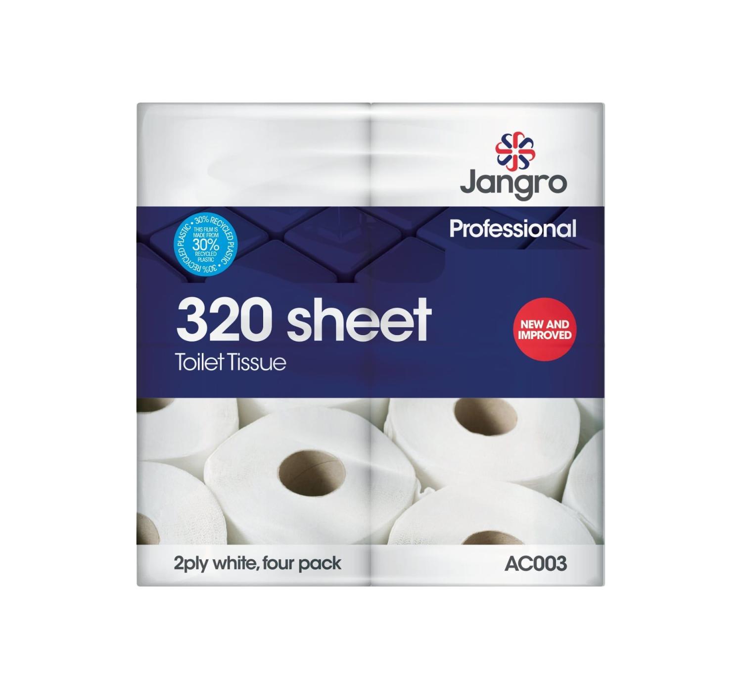 JANGRO 320 SHEET 36 PK TOILET ROLL