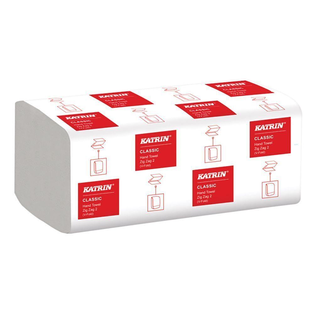 KATRIN ZIG ZAG 1PLY H/TOWELS 6000 SHTS White