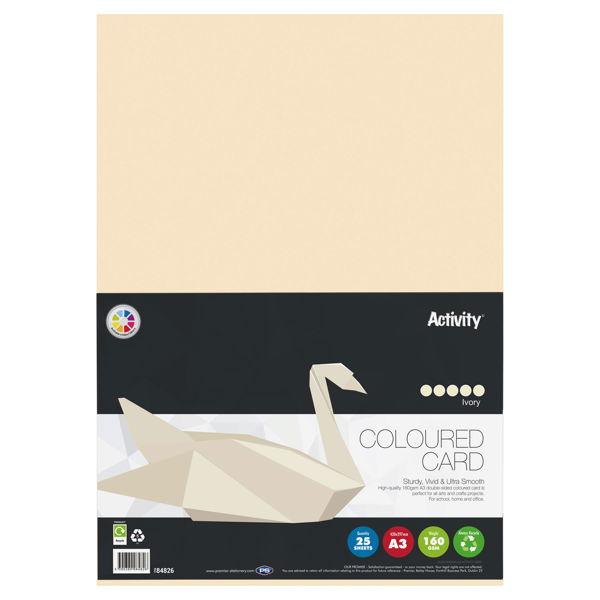 Premier Activity A3 160gsm Card 25 Sheets - Ivory