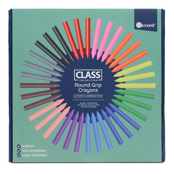 Ormond Class Collection Box of 288 Round Grip Crayons - Asst
