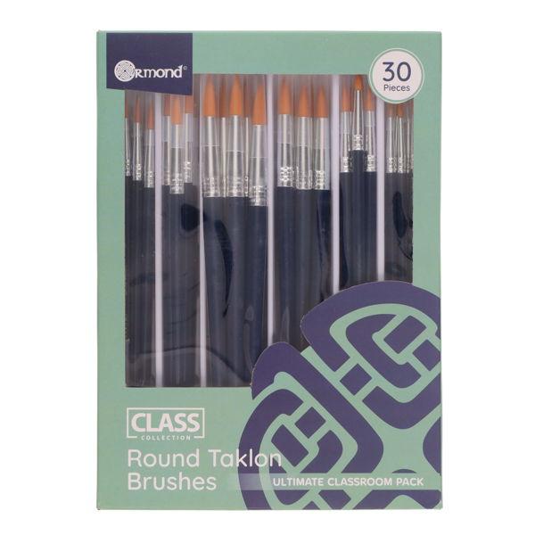 Ormond Class Collection Pkt.30 Round Taklon Brushes