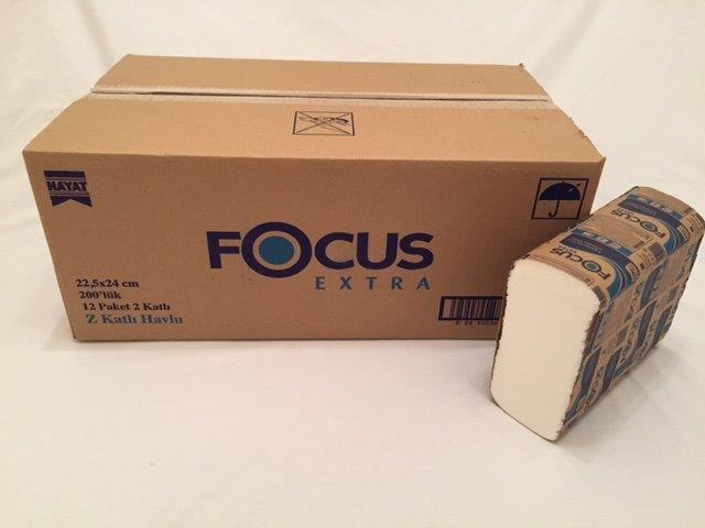 FOCUS Z FOLD H/TOWELS 2400 SHEETS