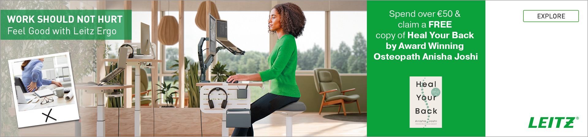 Ergonomic Workspace with Leitz Ergo \u2013 Work Should Not Hurt