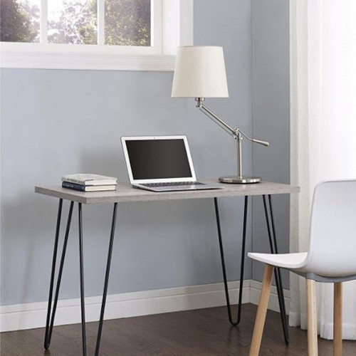 Owen Retro Desk in Grey Oak Office Furniture Office Desks Office