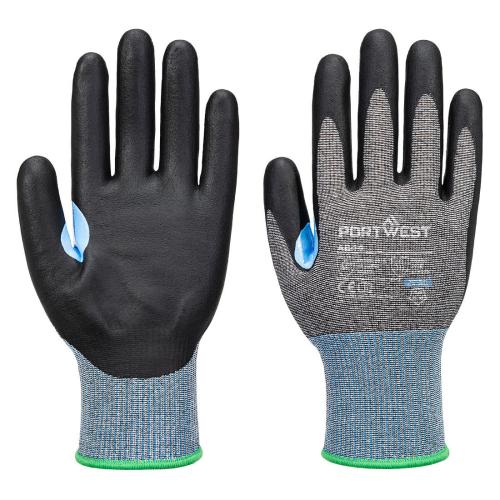 CS Cut D15 Nitrile Glove Grey/Black XL  - SIZE - 10  - 15 GAUGE