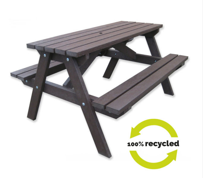 Recycled Plastic Picnic Bench Set