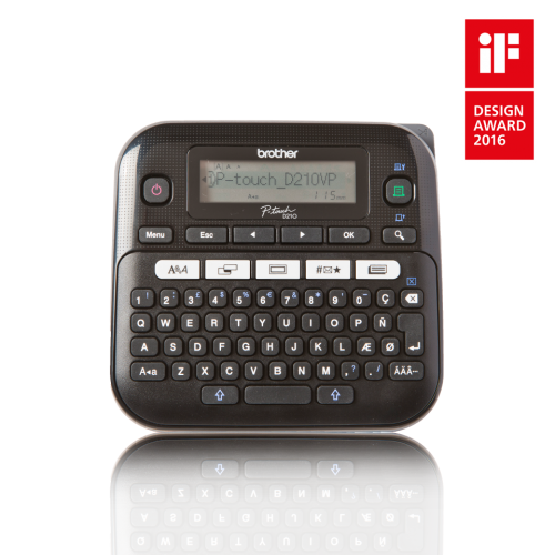 BROTHER PT-D210 Label Printer with QWERTY (UK) Keyboard, UK Plug